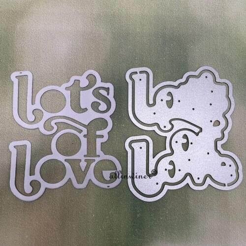 New Lot‘s of love letter Metal Cutting Dies for DIY Scrapbooking Album Paper Cards Decorative Crafts Embossing Die Cuts