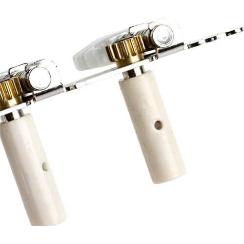 One pair Guitar Tuning Pegs Machine Tuners White Machine Head for Classic Guitar 03KA