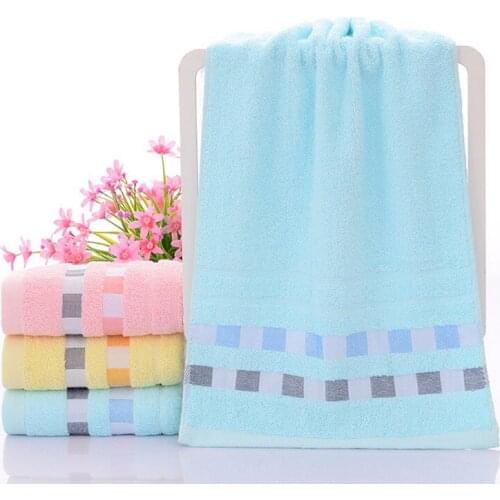 3PCS/Lot Cotton towel Household Adult Face Towel Quick-drying Soft Absorbent Solid Color Household Bathroom Towel 33*74cm