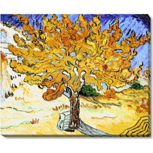 Handpainted Trees Painting The Mulberry Tree Vincent Van Goghs Landscape Oil Painting on Canvas Home Decor Unframed