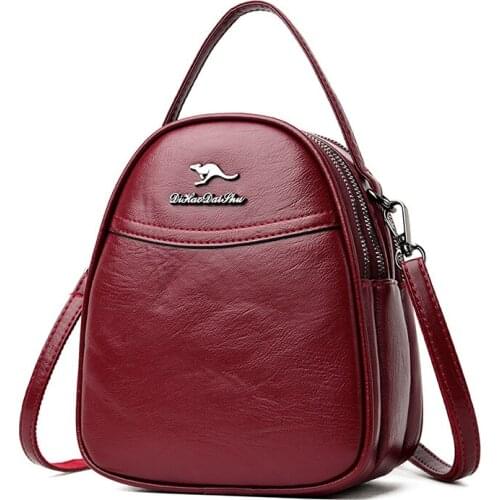 Crossbody Bags for Women Soft Leather Handbags Small Messenger Bags Sac A Main Solid Leather Shoulder Bag Female Hand Bag Ladies