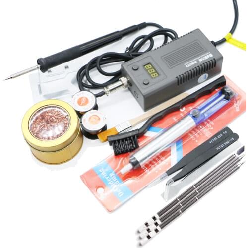 Welding Solder Soldering Iron 220/110 50W Internal Heating Type Welding Tool trinity digital display and T13 heater
