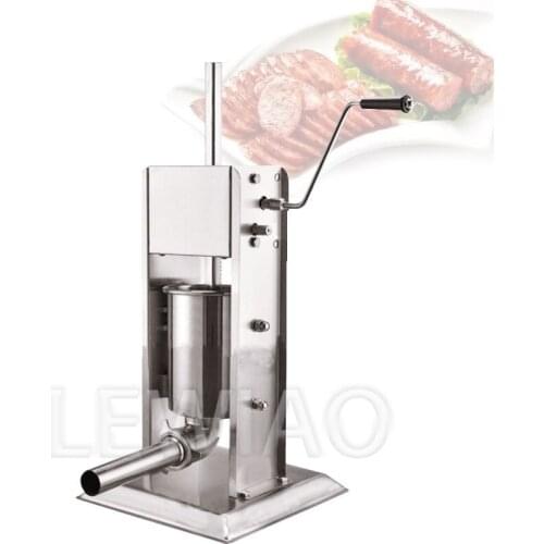 Vertical Meat Sausage Stuffer 5L Manual Sausage Filling Machine Sausage Syringe Meat Filler Maker