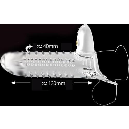 Adult Sex Toys For Men Male 1 pc New Hot Reusable Full Cover Penis Sleeve Ring Delay Impotence Erection Condoms for Sex Erotic