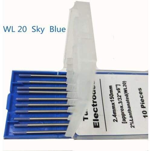 WL20 Tungsten Electrode Professional Tig Rod 1.0 1.6 2.0 2.4 3.0 3.2 4.0mm for option 2.0% Lanthanated for Tig Welding Machine