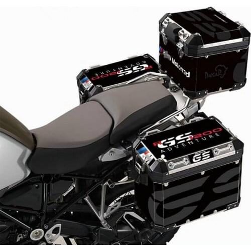 1 Set of adventure racing motorcycle tail box stickers are global R1200GS F800GS F700GS (for the aluminum alloy frame use)