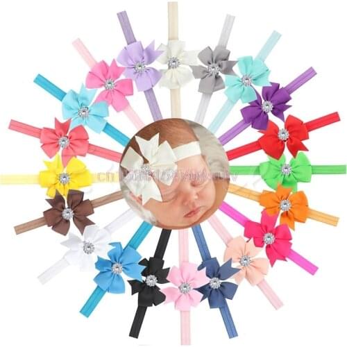 10Pcs Newborn Baby Girl Headband Infant Toddler Bow Hair Band Girls Accessories #H055