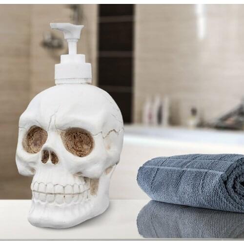 350ml Vintage Skull Shaped Refillable Bottles Shampoo Shower Gel Bottle New Creative Liquid Household Dispenser Bottling