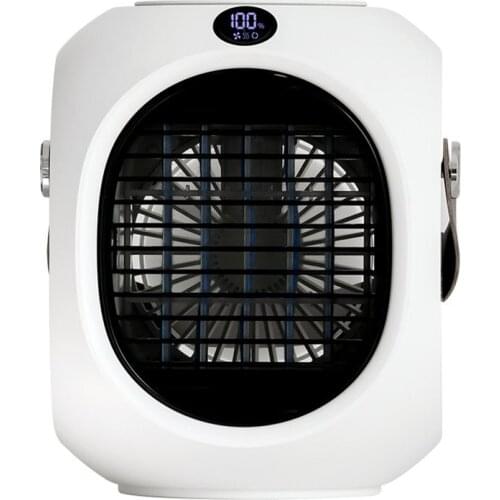 Automatic Shaking Head Portable Portable Desktop Air Conditioner Small Fan 120°Wide-angle Shaking Head