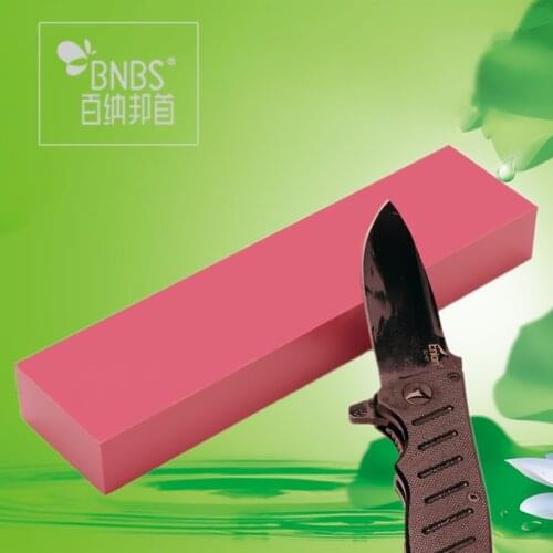 BNBS Ruby Grindstone 3000# Professional Knife Sharpener Kitchen Whetstone Polishing Whetstone Oilstone 200x50x25mm