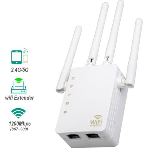 1200M dual-frequency enhanced repeater high-power wireless wall-to-wall router