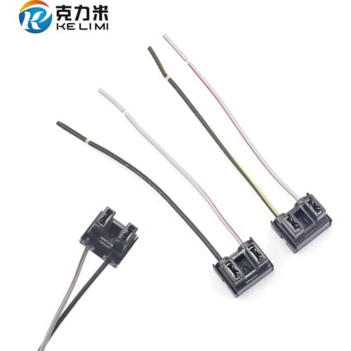 KE LI MI 2Pcs H7 Headlight Bulbs H7 Lamps Connector Holder Base Socket For Car Headlight Bulbs H7 Socket