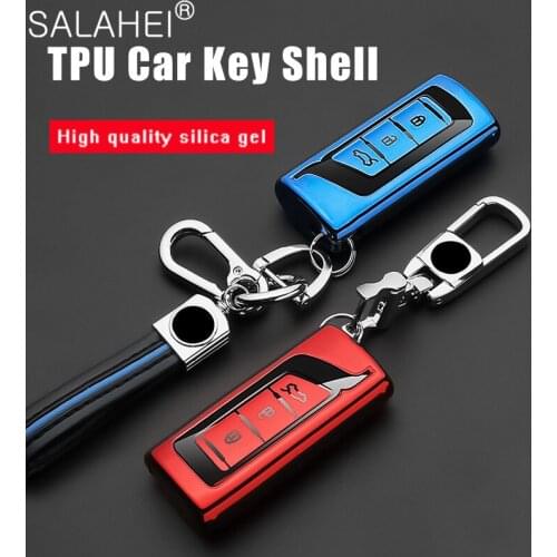 Soft TPU Colorful Car Remote Key Cover Case For GAC Trumpchi GA6 GM6 GS3 GS7 GS8 GS5 GS4 Car Smart Key Accessories Interior