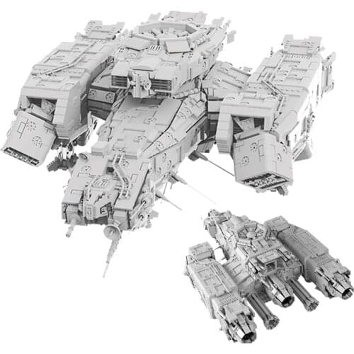 New Edition Star Spaceship Series CSS Space Transport Ship Aircraft Fit Building Blocks Bricks Kid Gift Toys