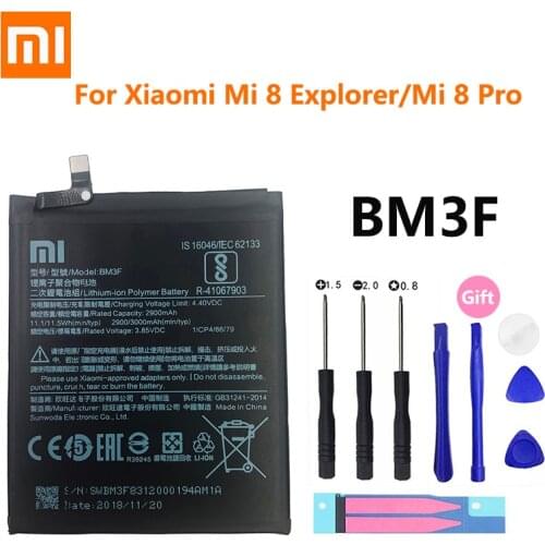 Xiao Mi Original Phone Battery BM3F For Xiaomi Mi 8 Mi8 Explorer Mi8 Pro Transparent Exploration Edition 3000mAh Batteries