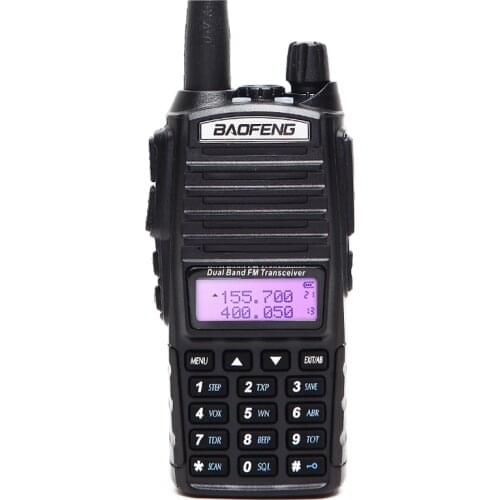 BaoFeng UV-82 5W Dual Band 144/430MHz Double PTT Portable Radio Amateur Radio BAOFENG UV82 Two Way Radio