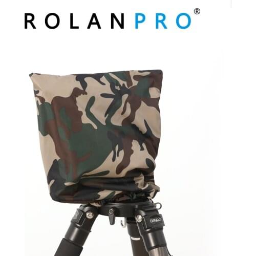 ROLANPRO Rain Cover Raincoat Army Green Camouflage Clothing for Gitzo Benro GH2 Wimberley WH-200 Gitzo GHFG1 Gimbal Head