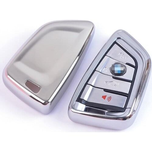 Silver Soft Protective key Case Shell Cover for BMW X1 X4 X5 X6 2 M Series