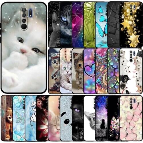 For Xiaomi Redmi 9 Case Silicone Cute Back Phone Cover For Redmi 9 Case Etui Coque Bumper Shockproof Protective Phone Bags Shell