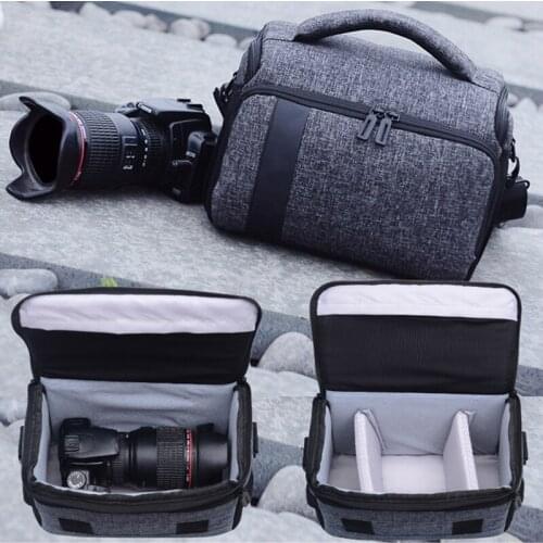 DSLR Camera Bag Shoulder Case For Sony A7M3 A7M2 A7R A7 A58 A6300 A6500 Nikon D7500 D7200 D5600 D3400 Canon 1300D 750D 77D 80D