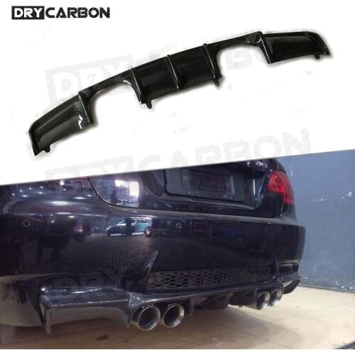 Carbon Fiber / FRP Rear Lip Diffuser for BMW E92 Coupe E93 Cabriolet M3 2009 - 2012 Back Bumper Trim Cover