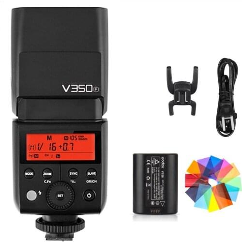 Godox V350F TTL HSS 1/8000s Speedlite Flash for Fuji Fujifilm X-Pro2/ X-T20/ X-T2/ X-T1/ X-Pro1/ X-T10/ X-E1/ X-A3/ X100F Camera