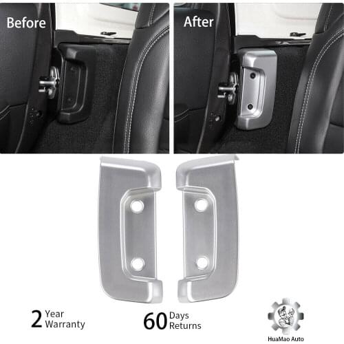 Rear Door Lock Protection Cover Protector Trim For Jeep Wrangler JL 2018+ Silver