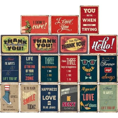 Life Slogan Metal Sign Retro Metal Tin Sign Plaque Vintage Family Poster Wall Art Bar Cafe Man Cave Bedroom Home Decor Sign