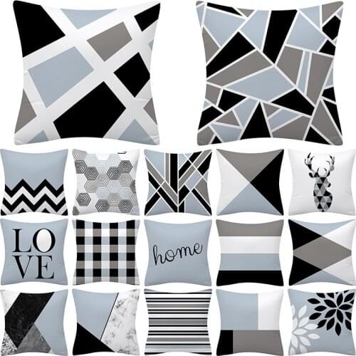 1Pcs Geometric Pattern 45x45CM Cushion Cover Polyester Decorative Home Sofa Car Throw PillowCover Home Decor PillowCover