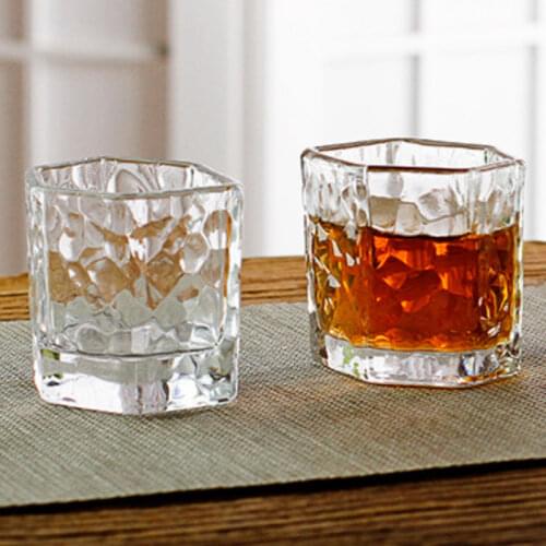250-300ml 6 Surface Shape Whiskey Vodka Sake Shochu Cup Ins Nordic Outline In Gold Bar Drinkware Winebowl