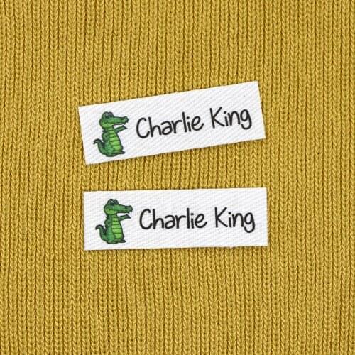 120 piece Custom logo labels, Name iron on label, Custom Clothing tags, Organic Cotton Labels(YT224)