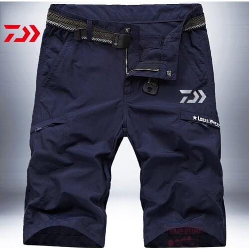 2021 Daiwa Fishing Shorts Summer Thin Outdoor Sport Quick Dry Men Fishing Clothing Plus Size Waterproof Breathable Fishing Pants