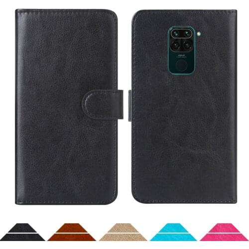 Luxury Wallet Case For Xiaomi Redmi 10X 4G PU Leather Retro Flip Cover Magnetic Fashion Cases Strap