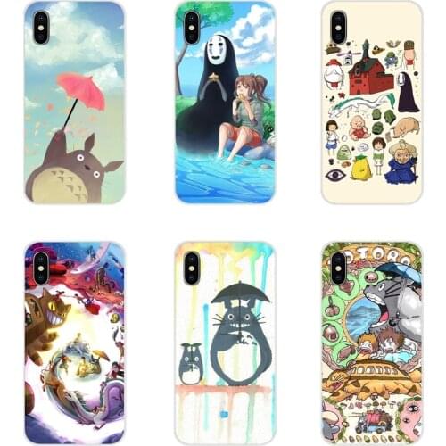 For Samsung A10 A30 A40 A50 A60 A70 Galaxy S2 Note 2 3 Grand Core Prime kawaii ghibli doodle Accessories Phone Cases Covers
