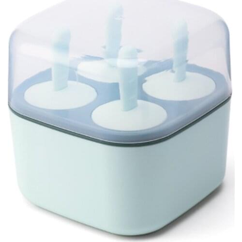 Home Ice Cream Mold Popsicle DIY Tool 4-hole Ice Mold Children Dessert Ice Cream Mold Kitchen Tools DIY Ice Cream