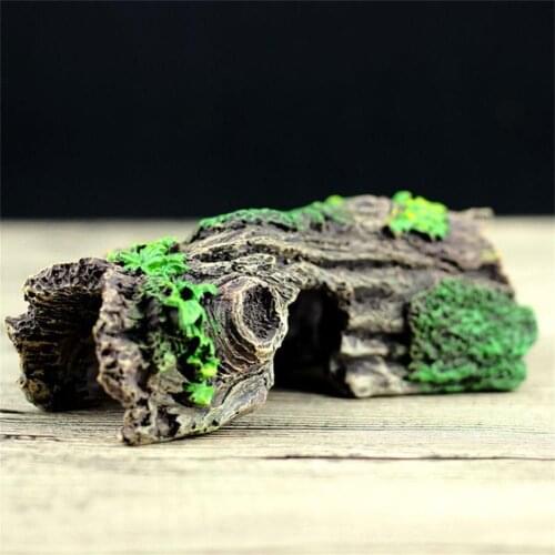 Pet Reptile Nest Aquarium Landscape Tree Hole Decorations Simulation Fish Bowl Ornaments