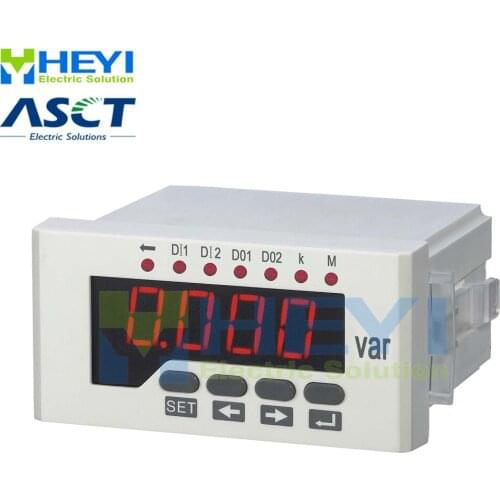 Reactive power meter 80*160mm , 60*120mm , 48*96 mm single phase Class 0.5 digital power meter with RS485