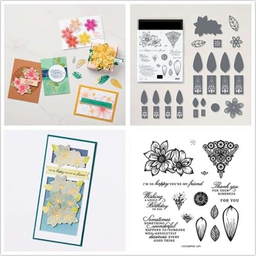 Flower Metal Cutting Dies and Stamps for Scrapbooking DIY Album Paper Card Craft Embossing Stencil Decoration