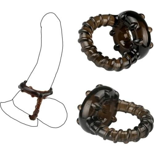 Men Toys Silicone Penis Cock Ring Lock Sperm Scrotum Delay Rings for Man Delay Premature Ejaculation Chastity Cage Adult Sex Toy