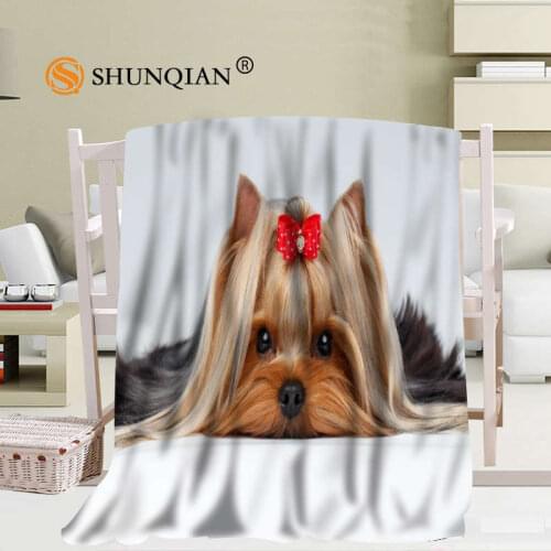 Yorkshire Terrier Blanket Soft DIY Sofa Bed Throw Blanket Kid Adult Warm Custom Blanket 56x80Inch50X60Inch40X50Inch