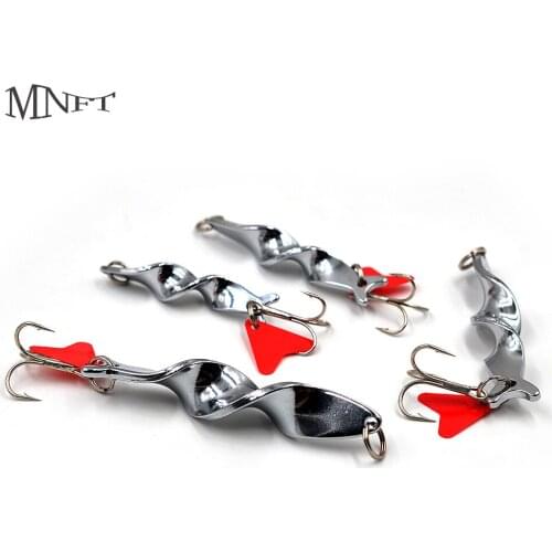 MNFT 2Pcs Special Spiral Design Spoon Lures 10g 14g 21g 28g Fishing Lure Metal Sequins Spinner Hard Bait Spiral Metal Spoon