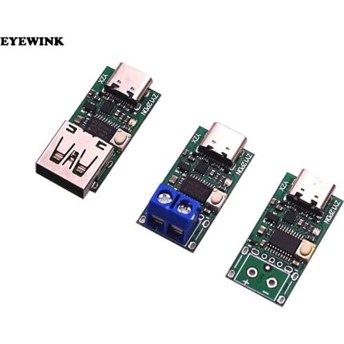 Type-C USB-C PD2.0 3.0 TO DC USB decoy fast charge trigger Poll detector PD 5A 9v 12v 15v 20V or automatic test