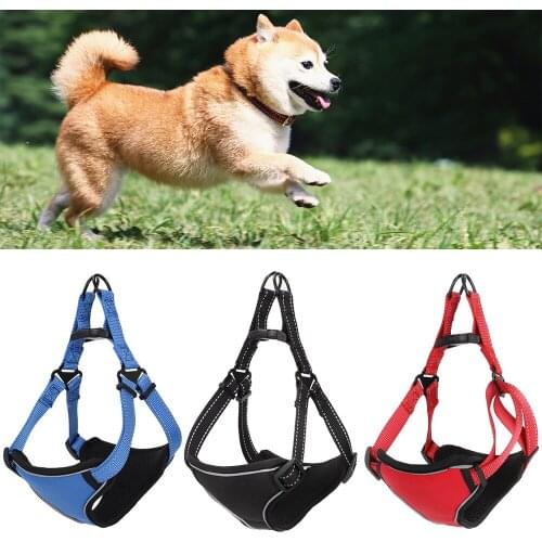 Miflame Adjustable Dog Collar Large Dog Harness For Pet Accessories Labrador Satsuma Collar Breathable Pet Harness Puupy Collar