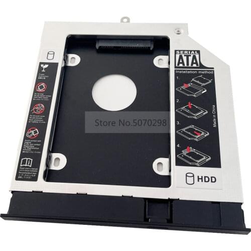 With Bezel 2nd SATA 3.0 2.5" Hard Drive HDD SSD Optical Caddy for Acer Aspire E5-571G E5-551G E5-531G E5-511G,V3-572G V3-532G