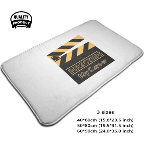 Lights Camera Direction 3D Soft Non-Slip Mat Rug Carpet Foot Pad Cool Trendy Movies Direction Occupation Text Quotes Awesome