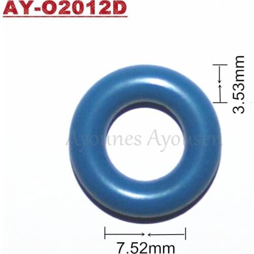 Free ship500units universal orings colored seals ID7.52*CS3.53mm universal Fuel injector repair kit for japanese car auto parts