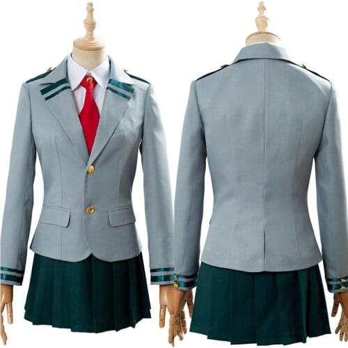 In the stock Anime Boku no Hero Academia Bakugou Katsuki Gray My Hero Academia School Uniform JK dress Cosplay girl Xmas gift