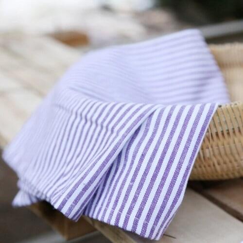 Japan Style Striped zakka linen bowl tableware cup mats pads dining table placemats decorative doilies rectangle cover cloths