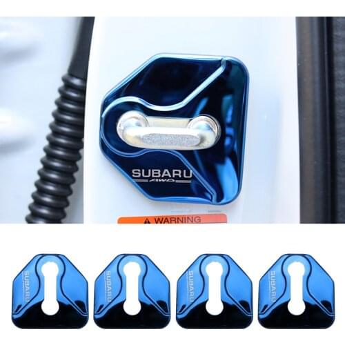 Car Door Lock buckle Cover Protector Sticker for Subaru Forester Outback Legacy Impreza LIBERTY XV Accessories car styling