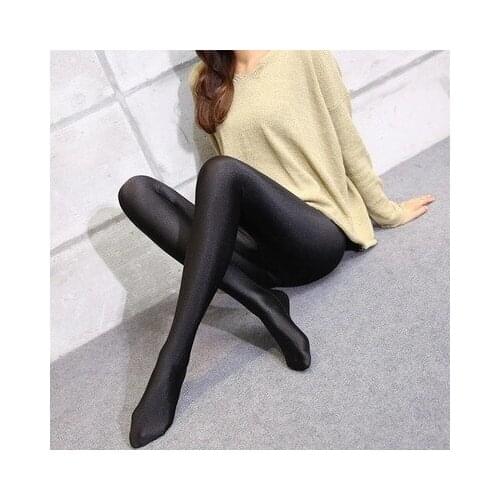 Lady black shine full length leggings women casual fitness skinny pants female step foot long leggings